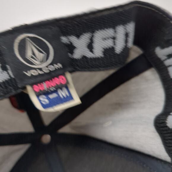 Volcom Stone Logo Fitted Hat Gray Medium Embroidered Flexfit 6 Panel - Picture 9 of 10